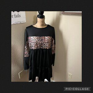 Black/Leopard Dres